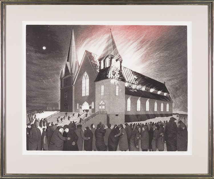 Wesleyville: Burning of the Methodist Church by David Lloyd Blackwood