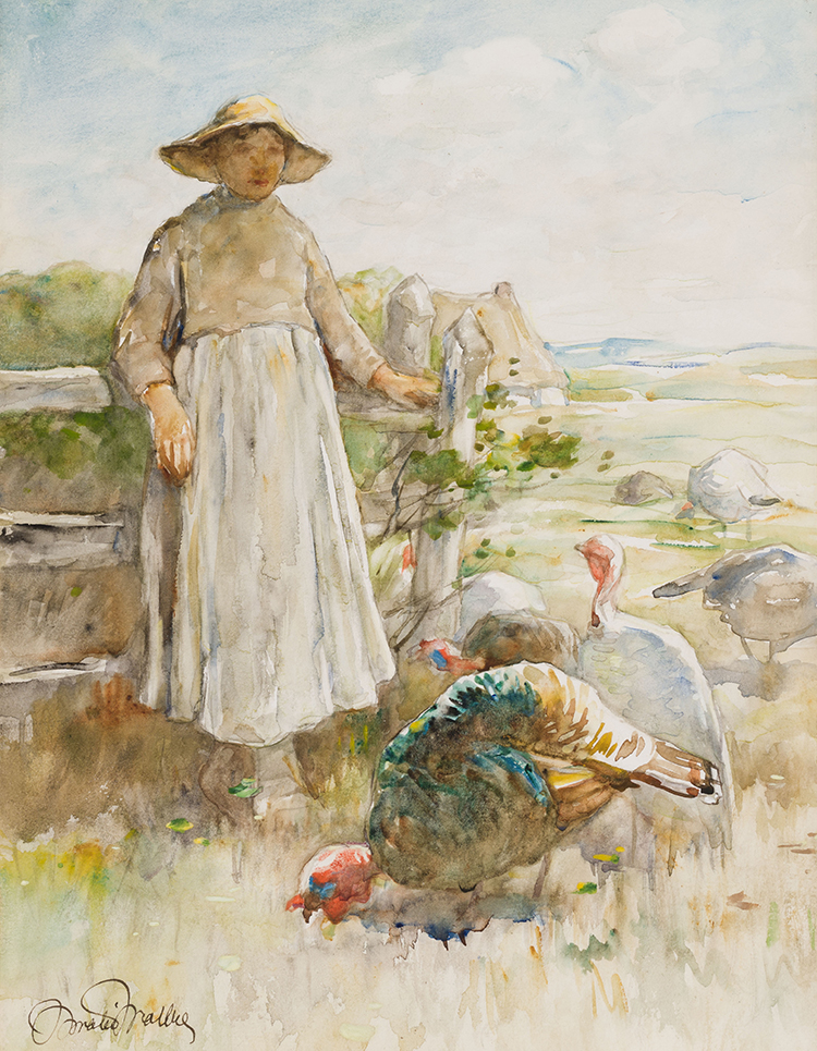 The Turkey Girl by Horatio Walker