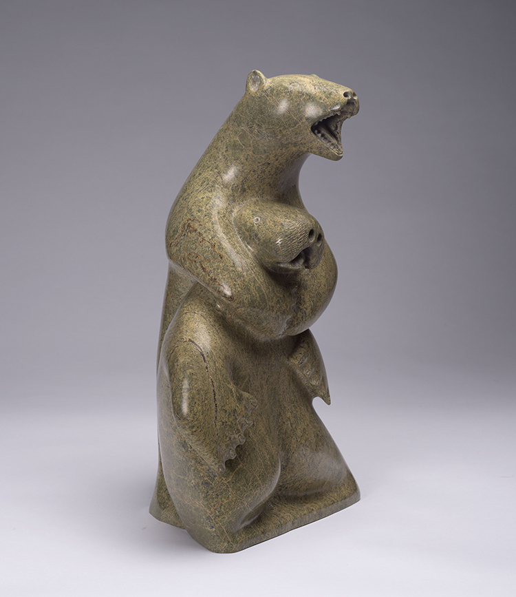 Polar Bear with Walrus by Unidentified Cape Dorset
