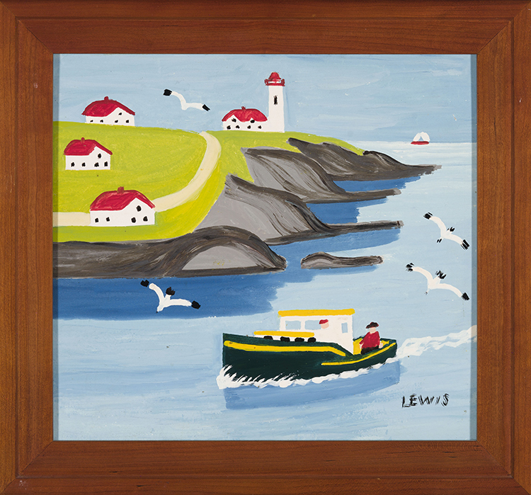 Eddie Barnes and Ed Murphy Going Fishing by Maud Lewis