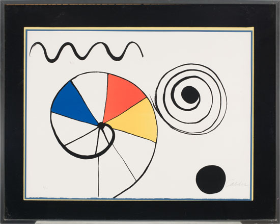 Spirales en trois couleurs par Alexander Calder