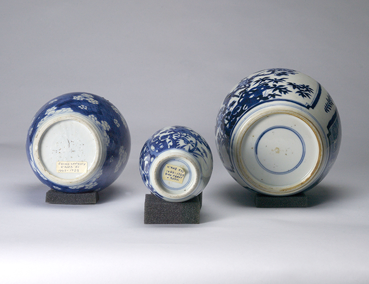 Three Chinese Blue and White Jars, Kangxi Period by  Chinese Art