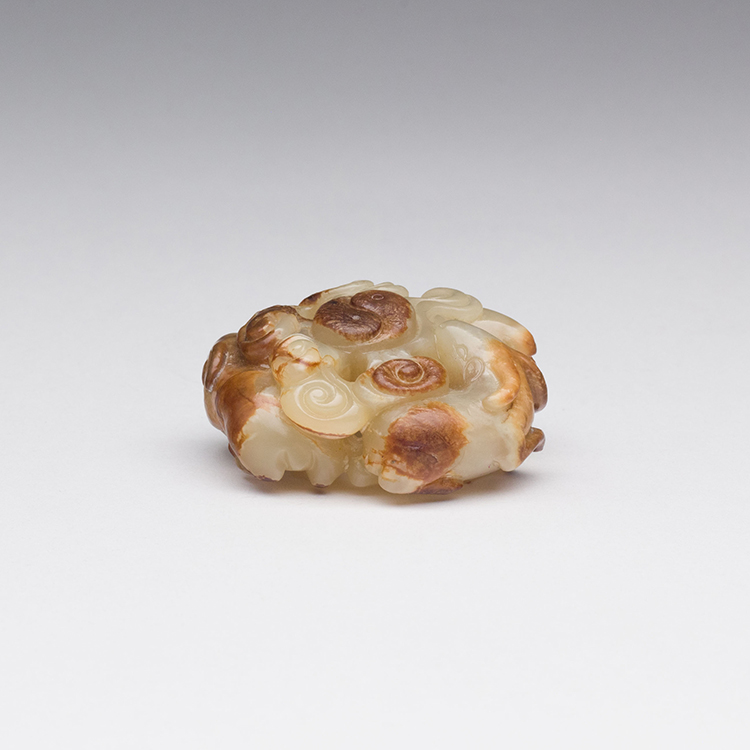 Chinese Mottled Yellow Jade Carved ‘Three Rams’ Group, 17th/18th Century by  Chinese Art