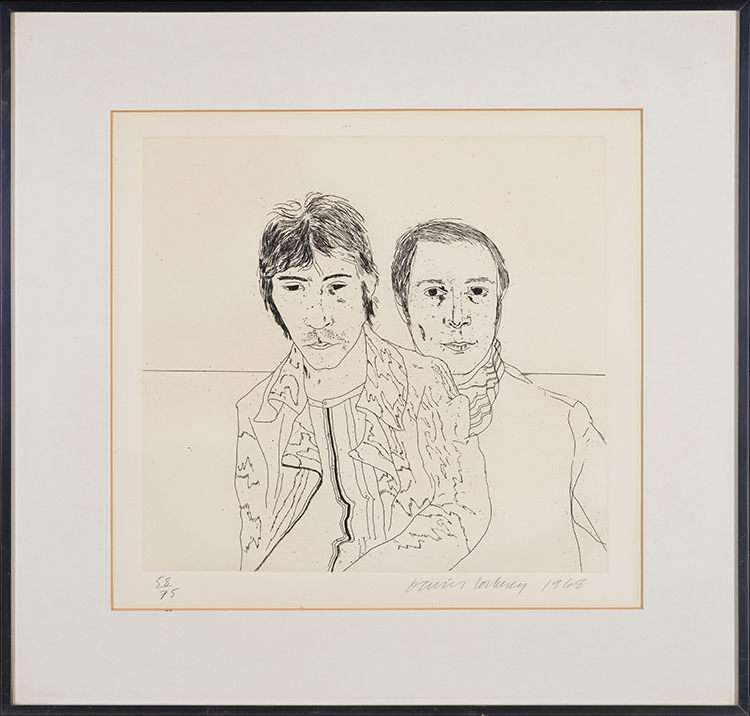 Ossie and Mo par David Hockney