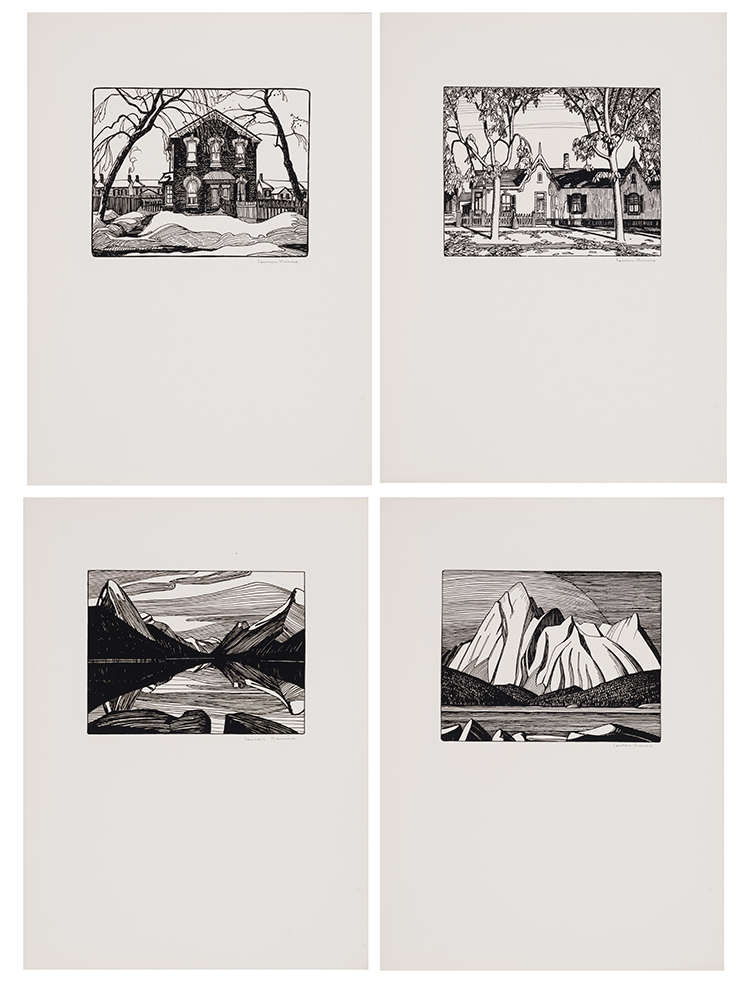 Canadian Drawings by Members of the Group of Seven: A Portfolio of Twenty Lithographs par  Group of Seven