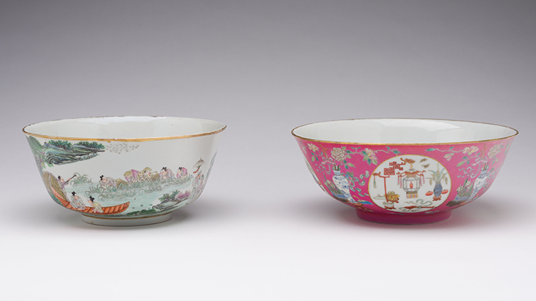 Two Large Chinese Famille Rose Bowls, Republican Period, Early 20th Century by  Chinese Art