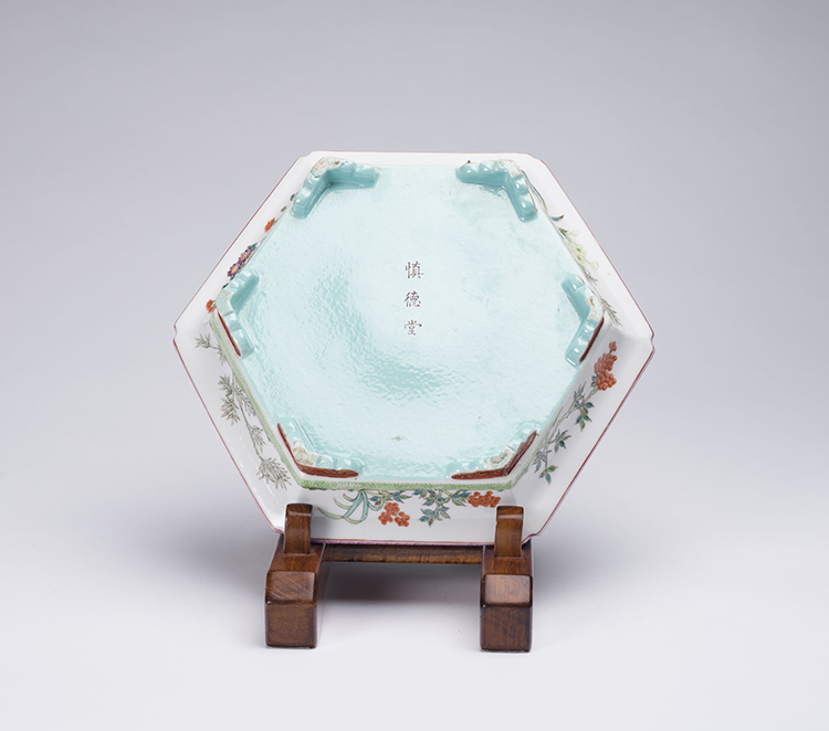 A Chinese Famille Rose Jardinière and Stand, Shendetang Mark, 20th Century by  Chinese Art
