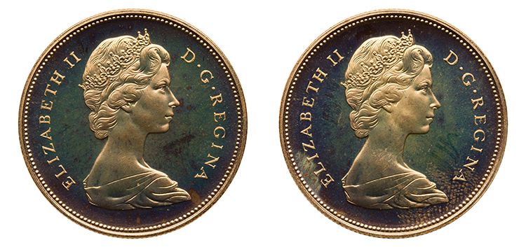 Two Elizabeth II Gold Specimen 20 Dollars 1967, “Confederation Centennial – Canadian Coat of Arms” by  Canada