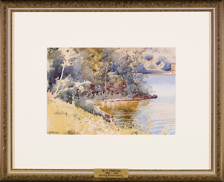 Spring Riverbank par Walter Joseph (W.J.) Phillips