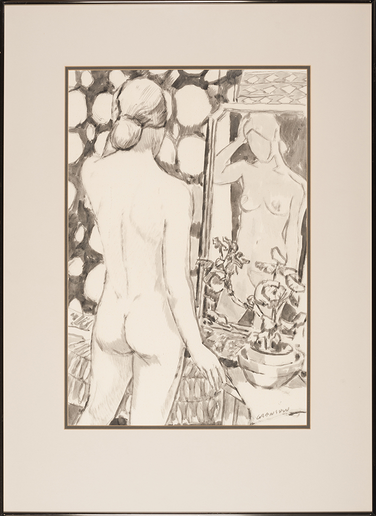 Nude in a Mirror by Helmut Gransow