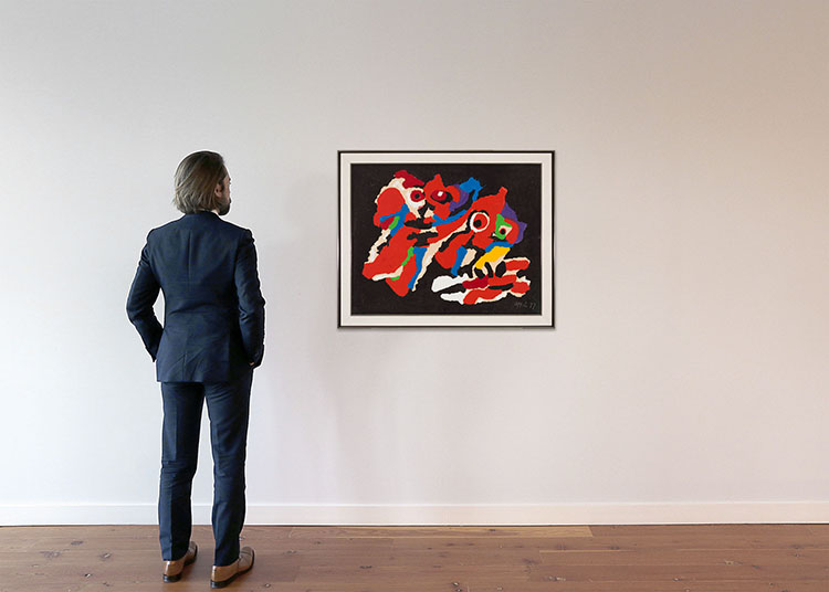 The First Kiss by Karel Appel