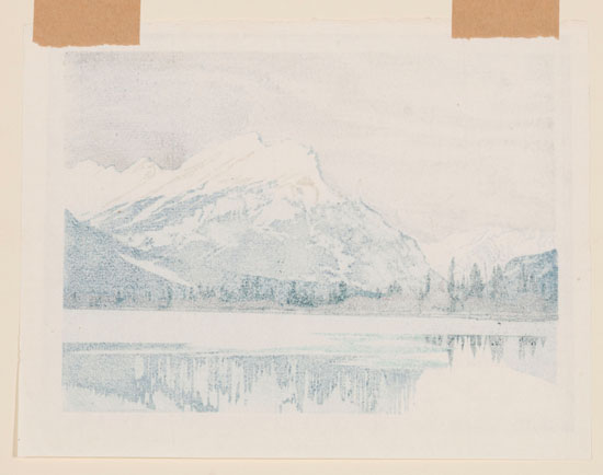 Rundle, Winter par Walter Joseph (W.J.) Phillips