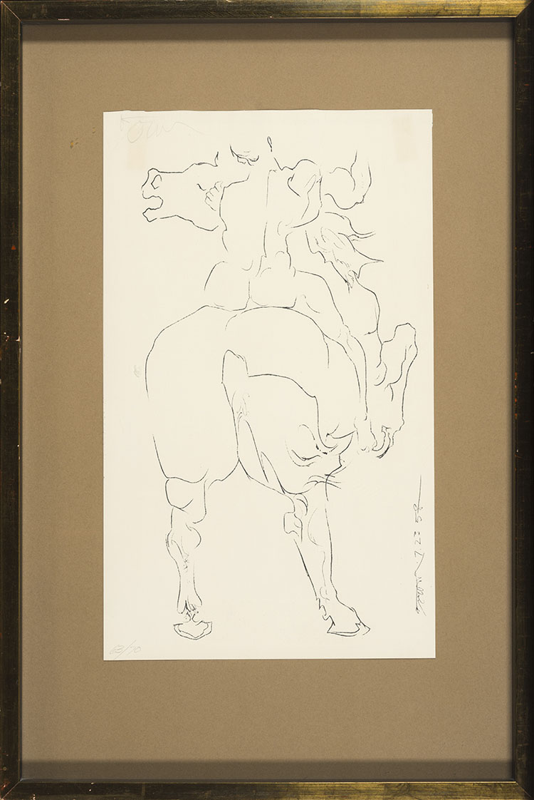 Warrior with Horse by Harold Barling Town