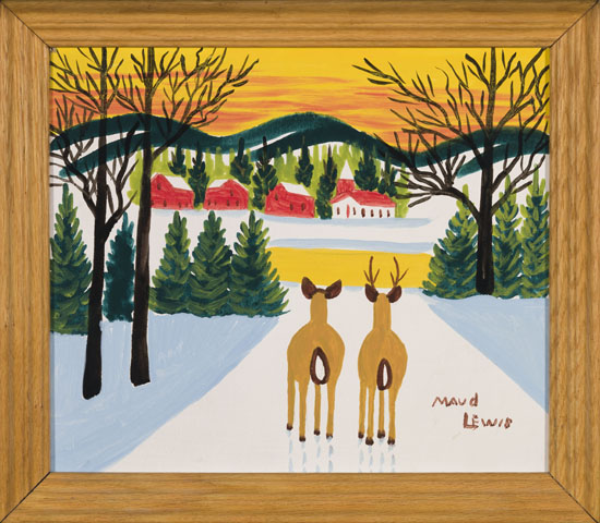 Two Deer by Maud Lewis