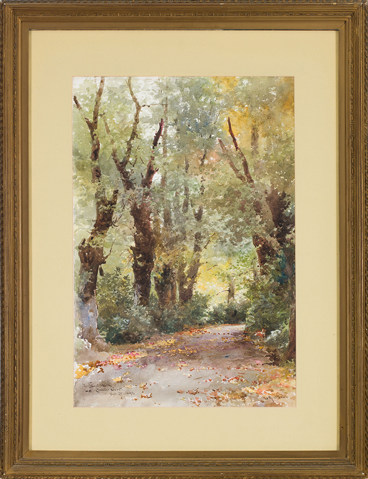 The Laurel Walk, Clovelly Court par Lucius Richard O'Brien