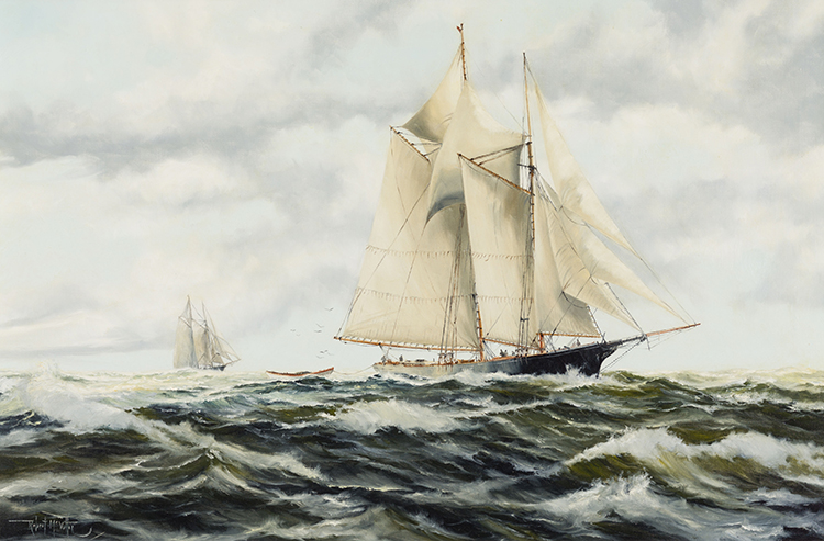 "Full & By", Fishing Schooners by Robert McVittie