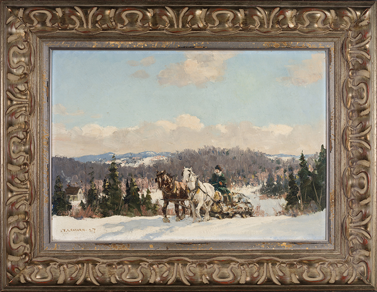 Logging Team par Frederick Simpson Coburn