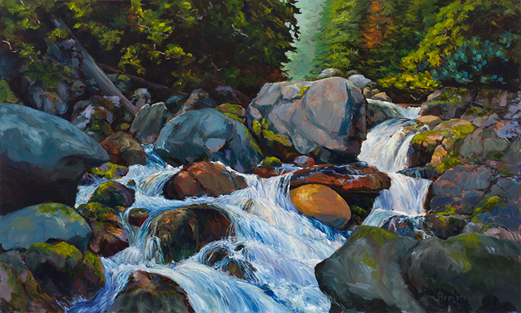 River Near Sooke par Steven Armstrong