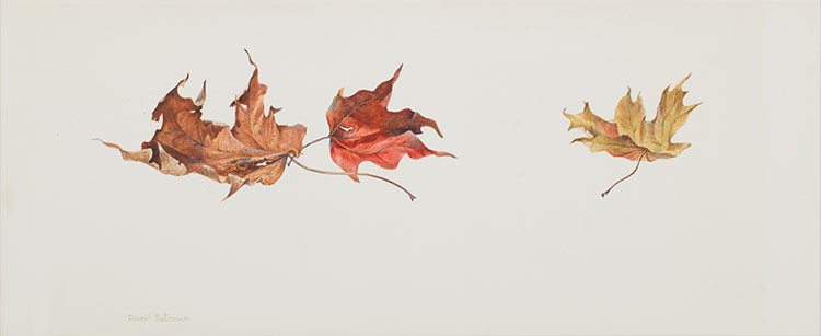 Three Maple Leaves by Robert Bateman