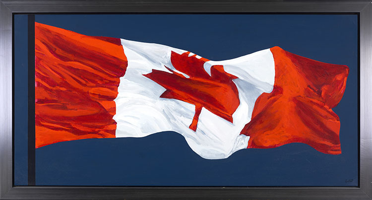 The Painted Flag par Charles Pachter