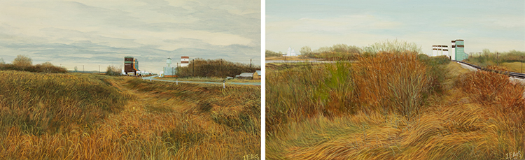 Set of Two Paintings par Joseph Ferenc Acs