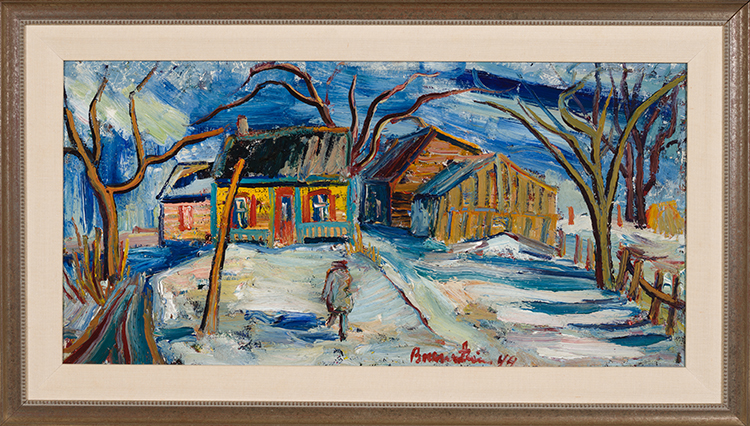 Farmhouse in Winter by Samuel Borenstein