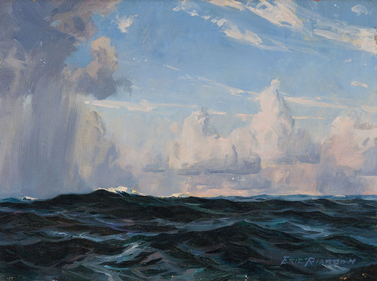 Blue Skies over Choppy Seas by John Eric Benson Riordon