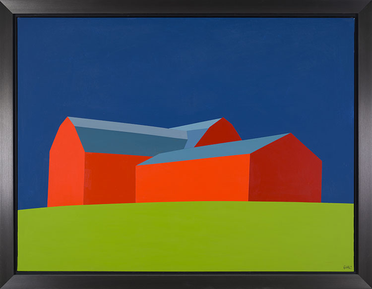 Red Barns by Charles Pachter