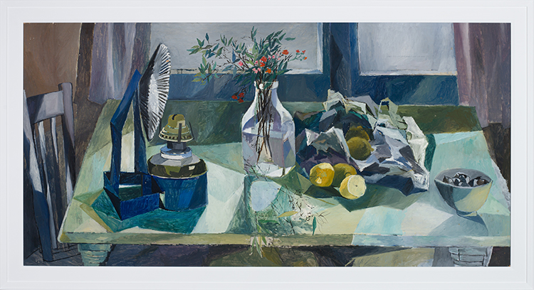 Still Life with Lamp and Lemons by Betty Roodish Goodwin