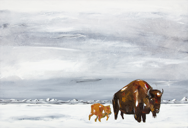 Bison Dream Past 7 par Adrian Stimson