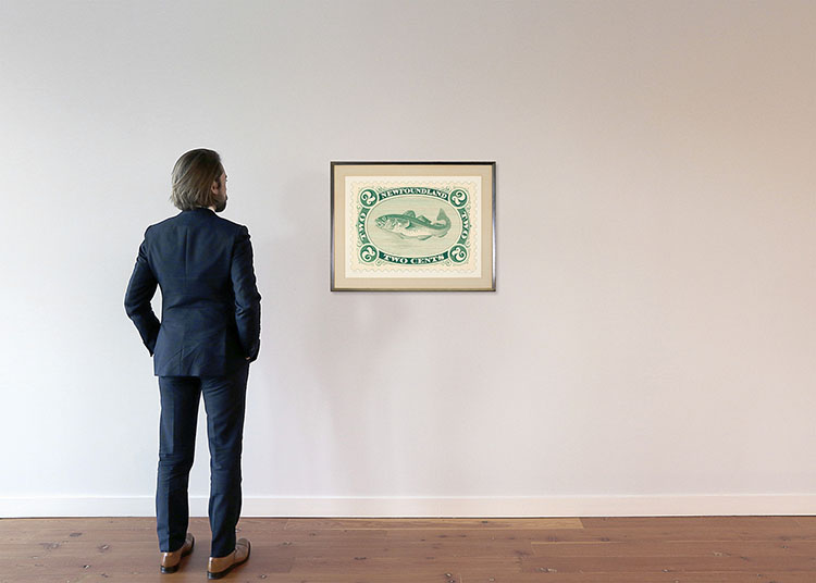 The Stamp (2¢ Cod Fish) by Christopher Pratt