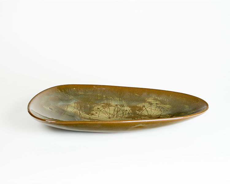 Earthenware plate by Louis Archambault