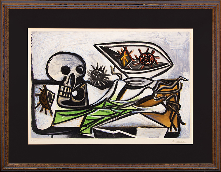 Nature morte au crane par Pablo Picasso