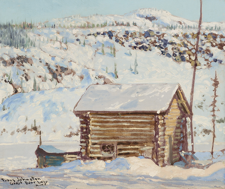 Early Buildings at Eldorado, Great Bear Lake N.W.T. by Frank Hans (Franz) Johnston