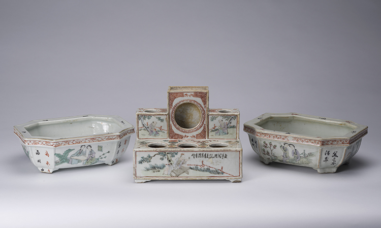 Three Chinese Qianjiang Enameled Vessels, Early 20th Century par  Chinese Art
