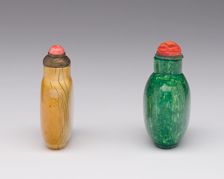 Two Chinese Ivory Snuff Bottles, 18th Century by  Chinese Art