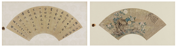 Chinese School
Two Fan Paintings, 19th Century by  Chinese Art