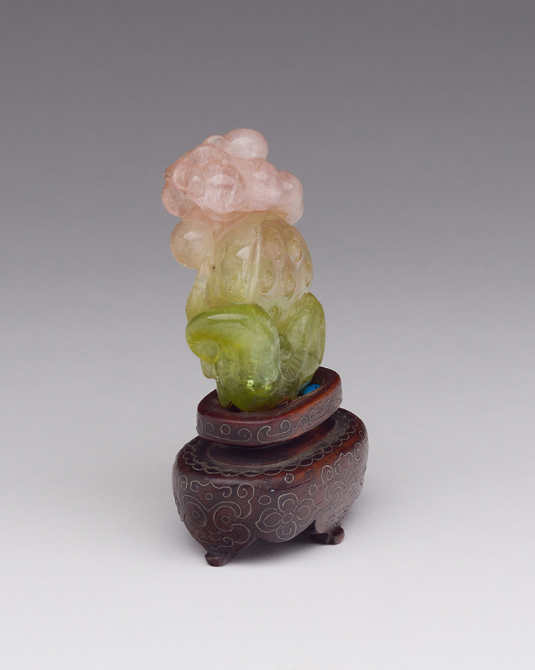 A Chinese Tourmaline Two-Coloured Pebble, 19th Century by  Chinese Art