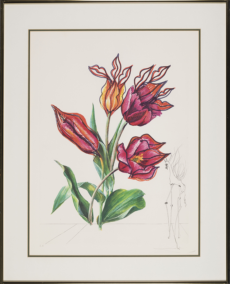 Tulips and Lips (from Florals) par Salvador Dali
