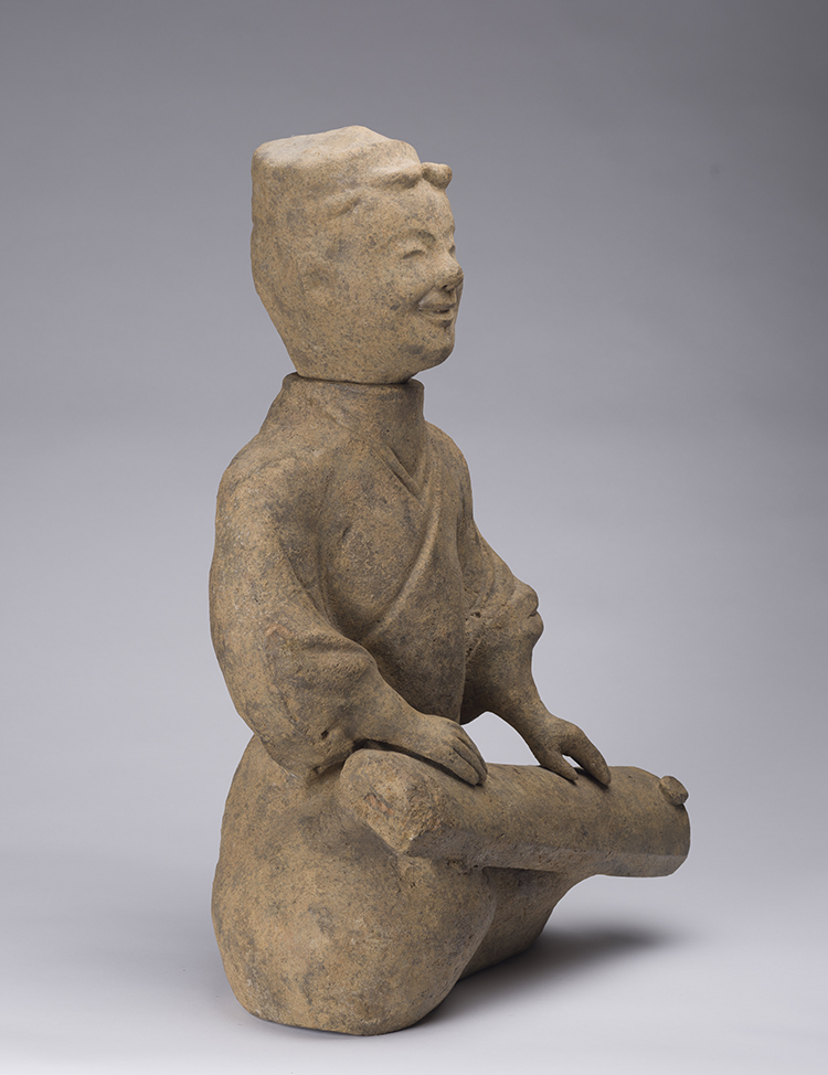 A Large Chinese Earthenware Figure of a Musician, Han Dynasty (206 BC – AD 220) by  Chinese Art