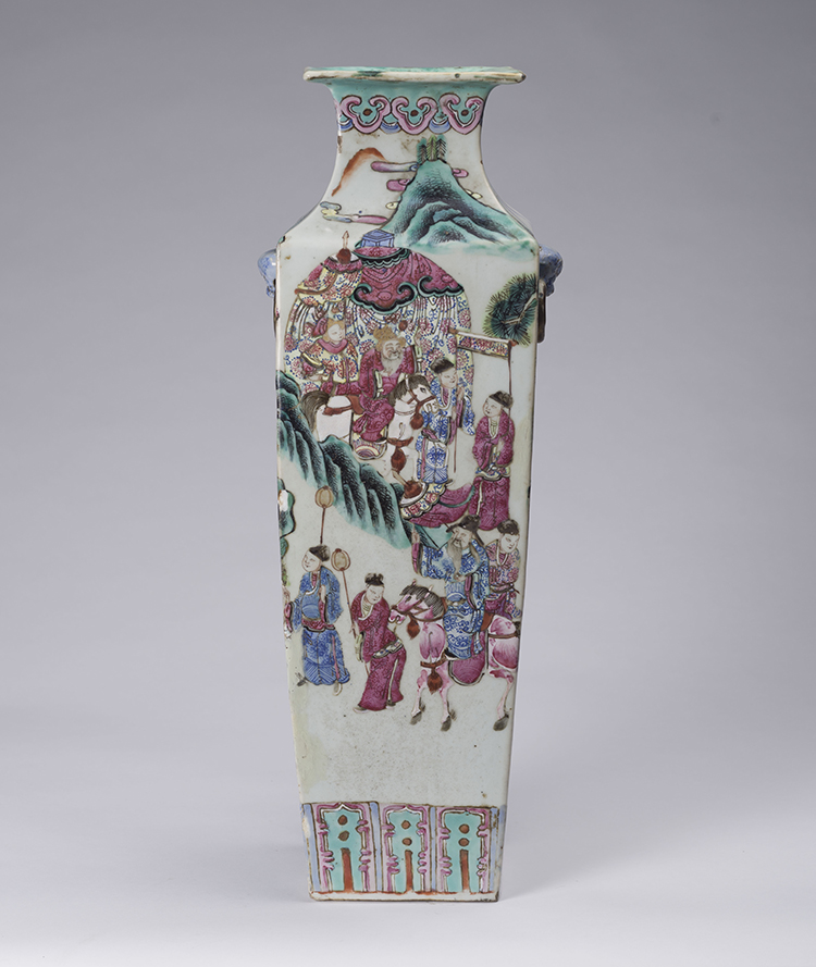 A Chinese Export Figural Vase, Mid 19th Century by  Chinese Art