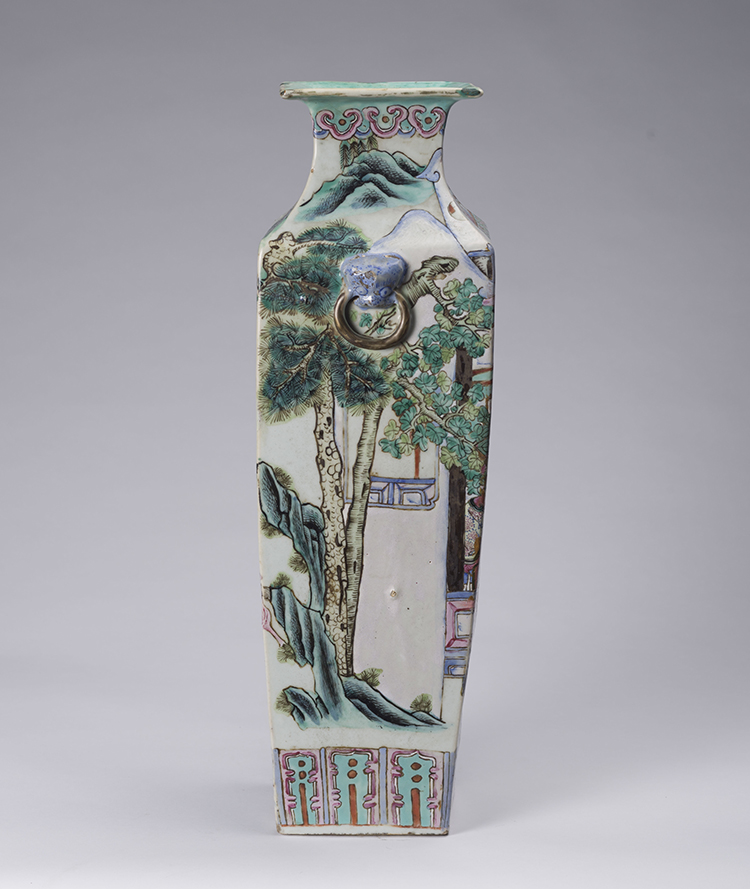 A Chinese Export Figural Vase, Mid 19th Century by  Chinese Art