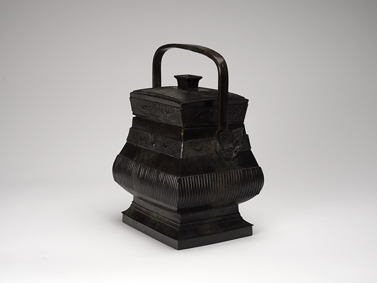 A Chinese Archaistic Bronze Incribed Vase, Fangyou, 17th/18th Century by  Chinese Art