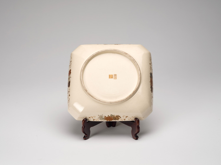 A Japanese Satsuma 'Monkey' Rectangular Dish, Meiji Period, Circa 1900 by Yabu Meizan