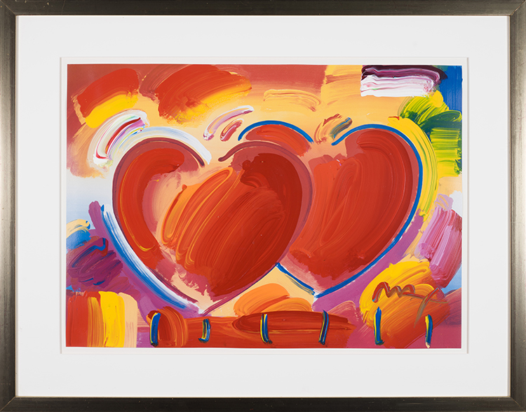 Two Hearts #14 by Peter Max