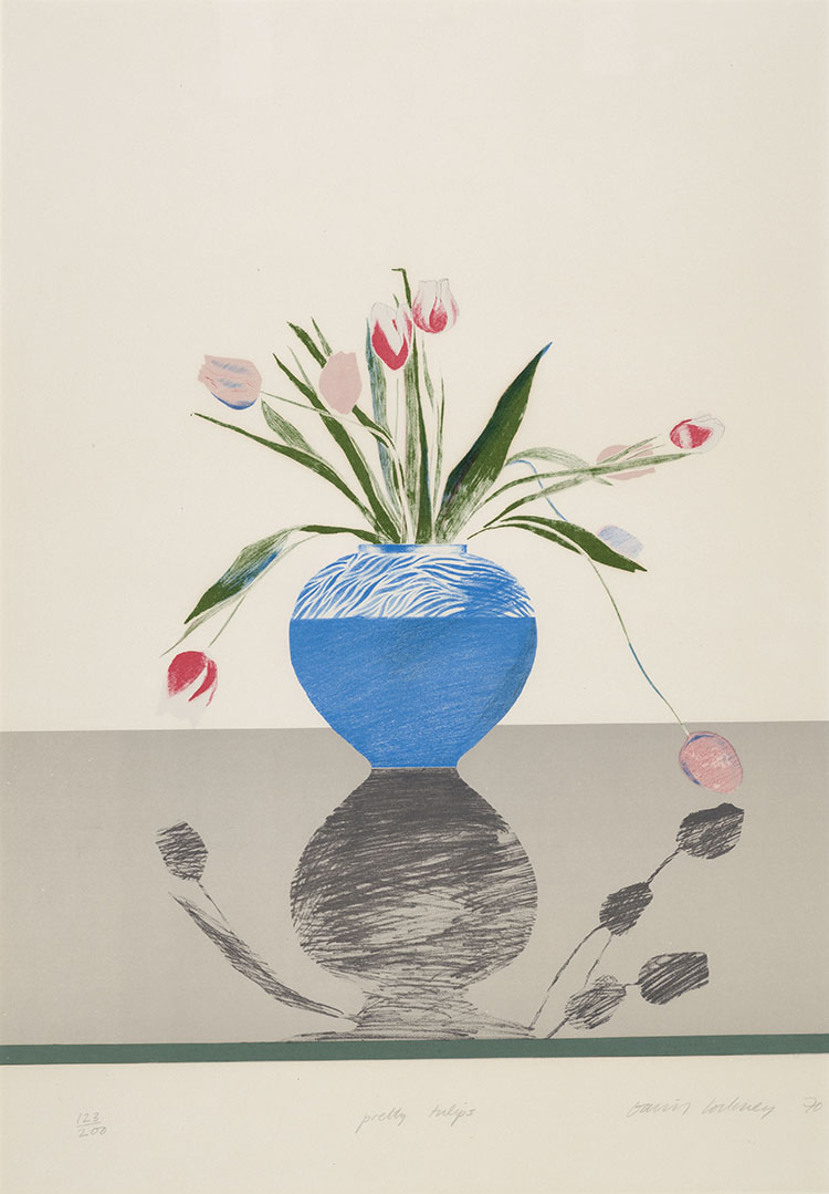 Pretty Tulips par David Hockney