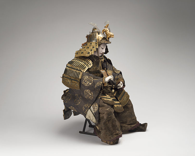 A Large Japanese Musha Ningyo, Warrior Doll, Edo Period, 19th Century by  Japanese Art