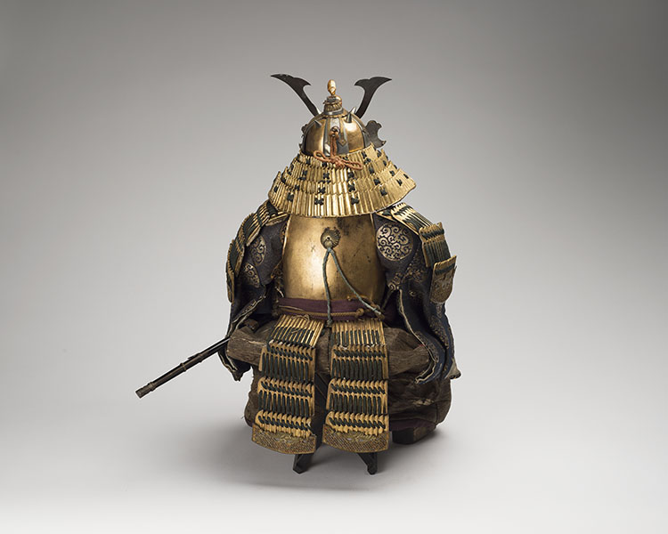 A Large Japanese Musha Ningyo, Warrior Doll, Edo Period, 19th Century by  Japanese Art