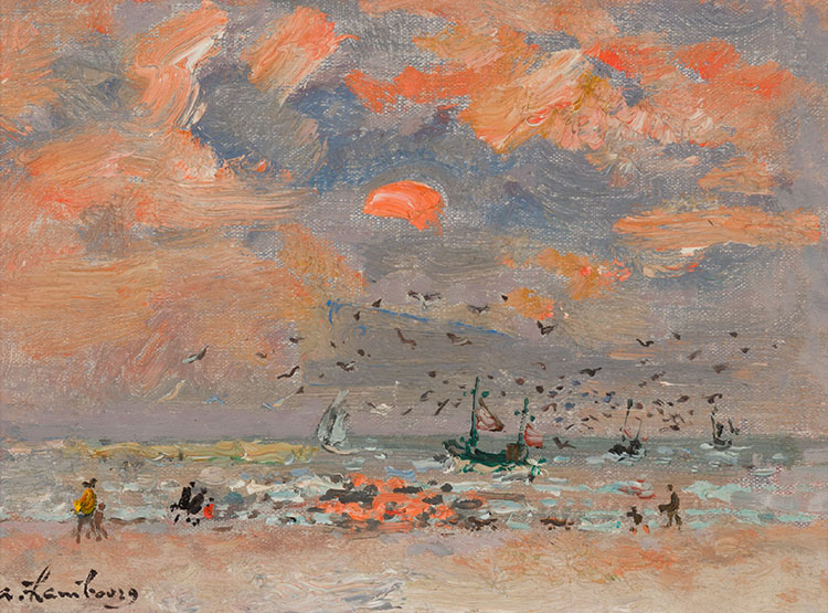 En septembre, à marée haute, Trouville by André Hambourg