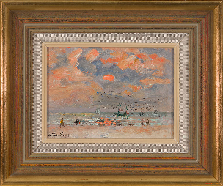 En septembre, à marée haute, Trouville by André Hambourg